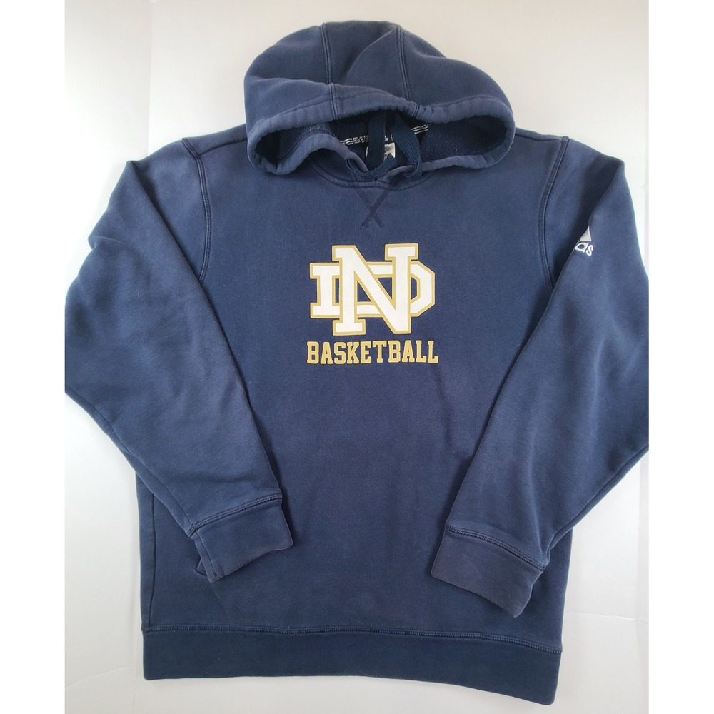 Notre‎ Dame Fighting Irish Adidas Hoodie M Basketball Collegiate Preppy Classic